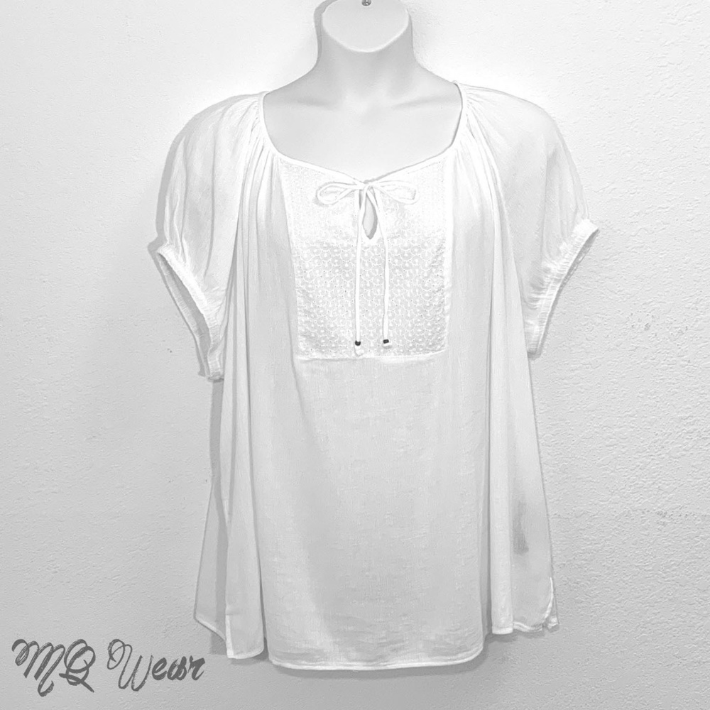 🌺FLASH SALE🌺Chaps White Gauzy Blouse Size 3X